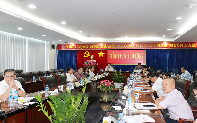Đại biểu tham dự tại điểm cầu B&amp;igrave;nh Dương