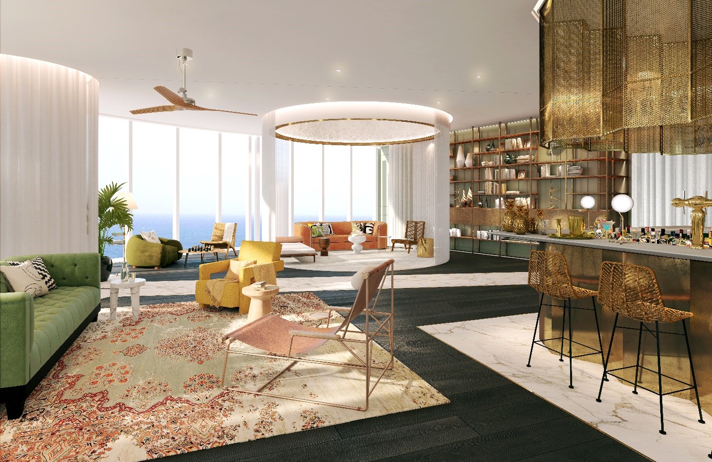 Kh&amp;ocirc;ng gian tinh tế tại Sapphire Residences &amp;ndash; Dự &amp;aacute;n bất động sản h&amp;agrave;ng hiệu của YOO, thiết kế bởi YOO Inspired by Starck tại Sri Lanka
