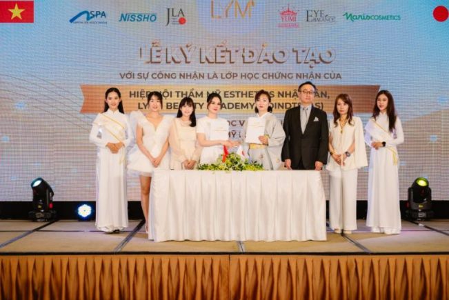 K&amp;yacute; kết hợp t&amp;aacute;c chiến lược giữa Học viện LYYM Beauty v&amp;agrave; Hiệp Hội Thẩm mỹ Esthetics Nhật Bản.