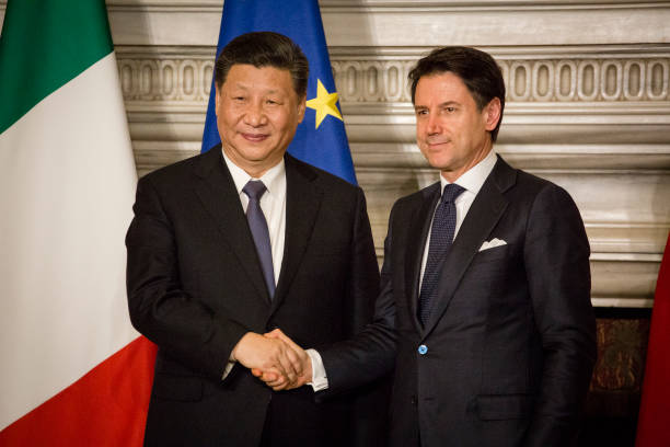 Chủ tịch Trung Quốc Tập Cận B&amp;igrave;nh v&amp;agrave; thủ tướng Italy Giuseppe Conte