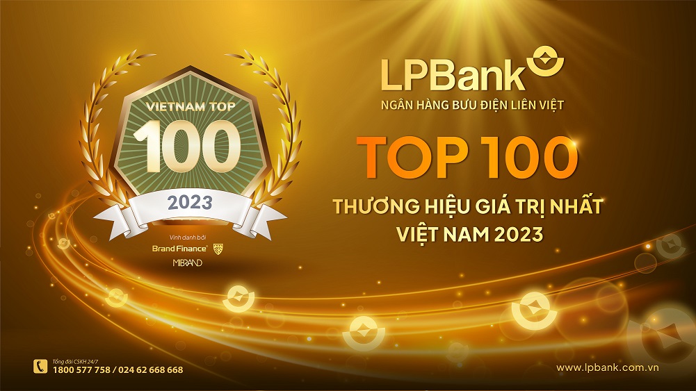 Ảnh minh họaĐược vinh danh trong Top 100 Thương hiệu gi&amp;aacute; trị nhất Việt Nam 2023 l&amp;agrave; thước đo quan trọng cho sự th&amp;agrave;nh c&amp;ocirc;ng v&amp;agrave; n&amp;acirc;ng tầm vị thế của LPBank trong lĩnh vực T&amp;agrave;i ch&amp;iacute;nh - Ng&amp;acirc;n h&amp;agrave;ng tại Việt Nam.