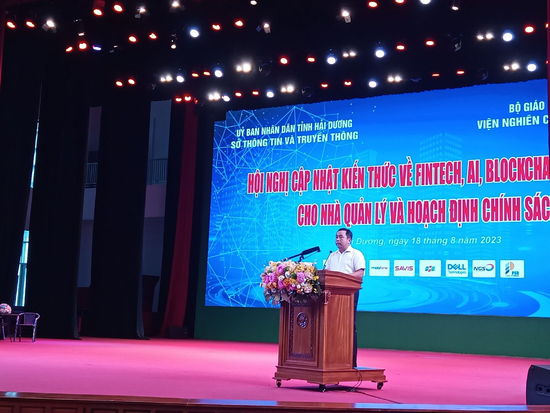 &amp;Ocirc;ng Trần Đức Thắng, Ủy vi&amp;ecirc;n Trung ương Đảng, B&amp;iacute; thư Tỉnh ủy Hải Dương ph&amp;aacute;t biểu