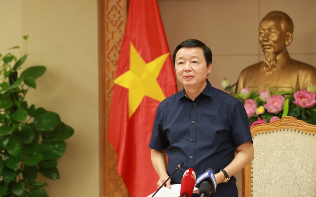 Ph&amp;oacute; Thủ tướng Trần Hồng H&amp;agrave; ph&amp;aacute;t biểu tại cuộc họp. Ảnh: VGP