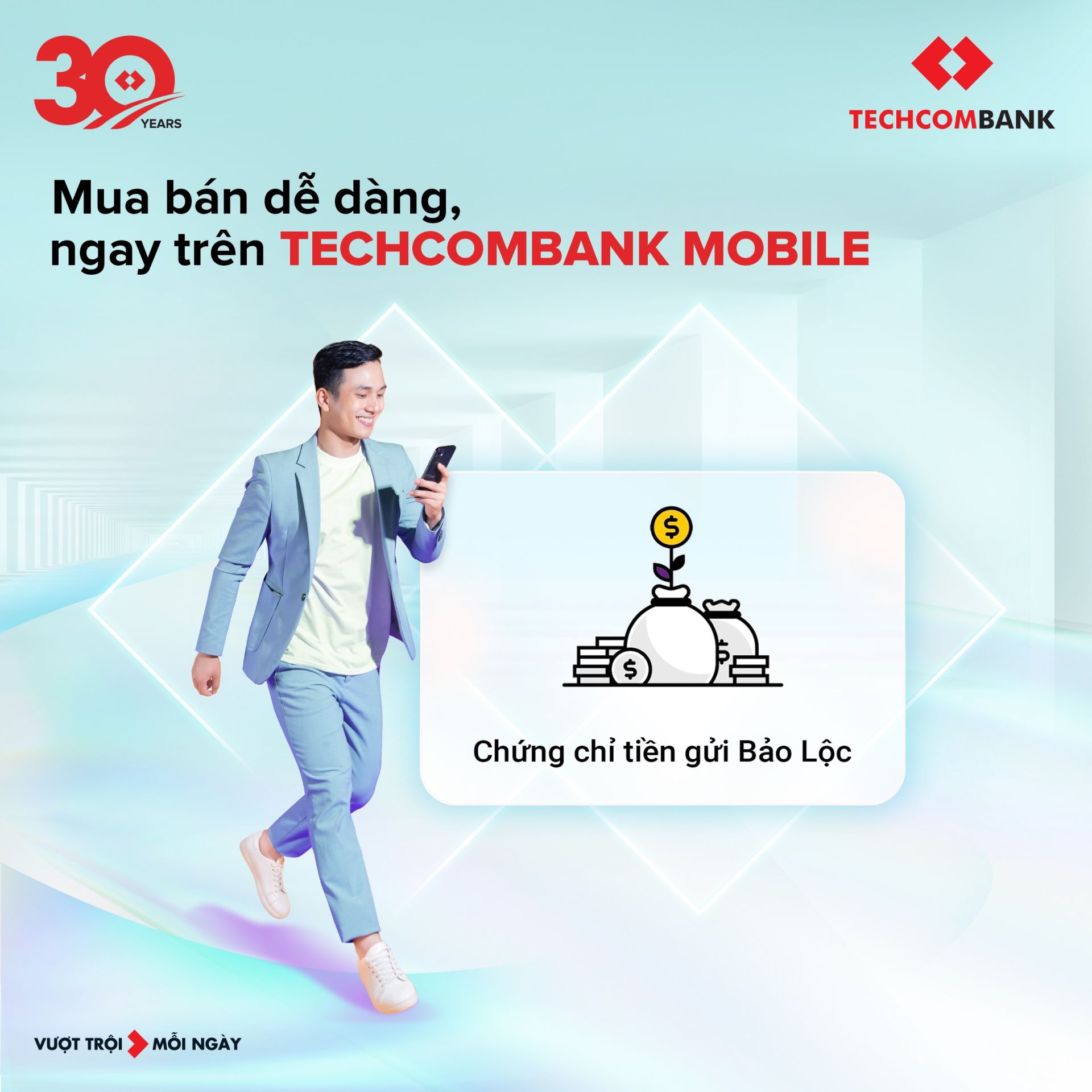 Chứng chỉ tiền gửi Bảo Lộc tại ng&amp;acirc;n h&amp;agrave;ng Techcombank