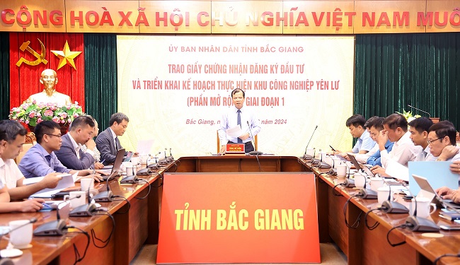 Ph&amp;oacute; Chủ tịch UBND tỉnh Phan Thế Tuấn triển khai kế hoạch thực hiện KCN Y&amp;ecirc;n Lư (phần mở rộng) giai đoạn 1.