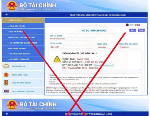 Bộ Tài chính khuyến cáo việc giả mạo văn bản, con dấu và Website của Bộ