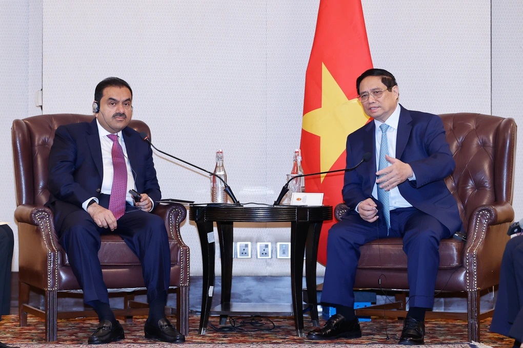 Thủ tướng Phạm Minh Ch&amp;iacute;nh tiếp &amp;ocirc;ng Gautam Adani, Chủ tịch tập đo&amp;agrave;n Adani (Ảnh: Đo&amp;agrave;n Bắc).