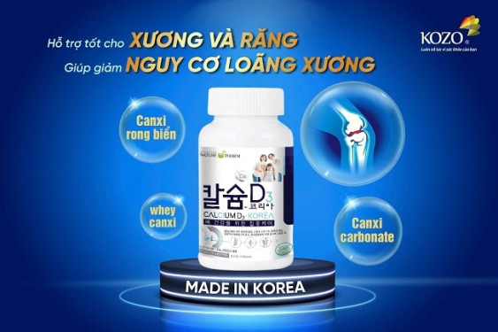 Sản phẩm Calcium D3 Korea - Nâng tầm sức khỏe xương khớp