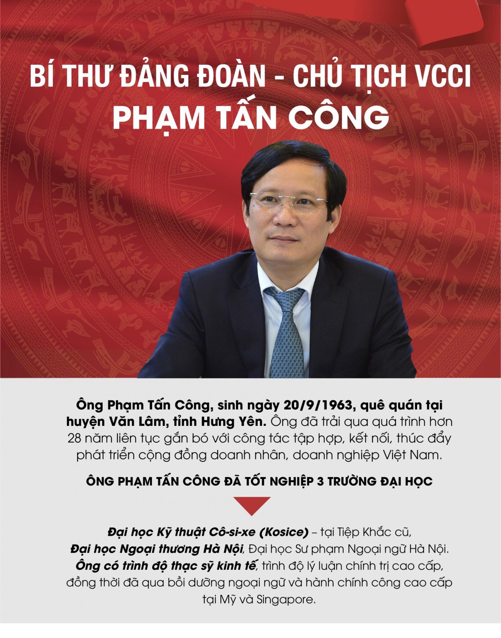 &amp;Ocirc;ng Phạm Tấn C&amp;ocirc;ng - T&amp;acirc;n Chủ tịch VCCI