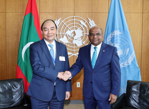 Chủ tịch nước Nguyễn Xuân Phúc hội kiến với Chủ tịch và Tổng thư ký Liên Hợp Quốc