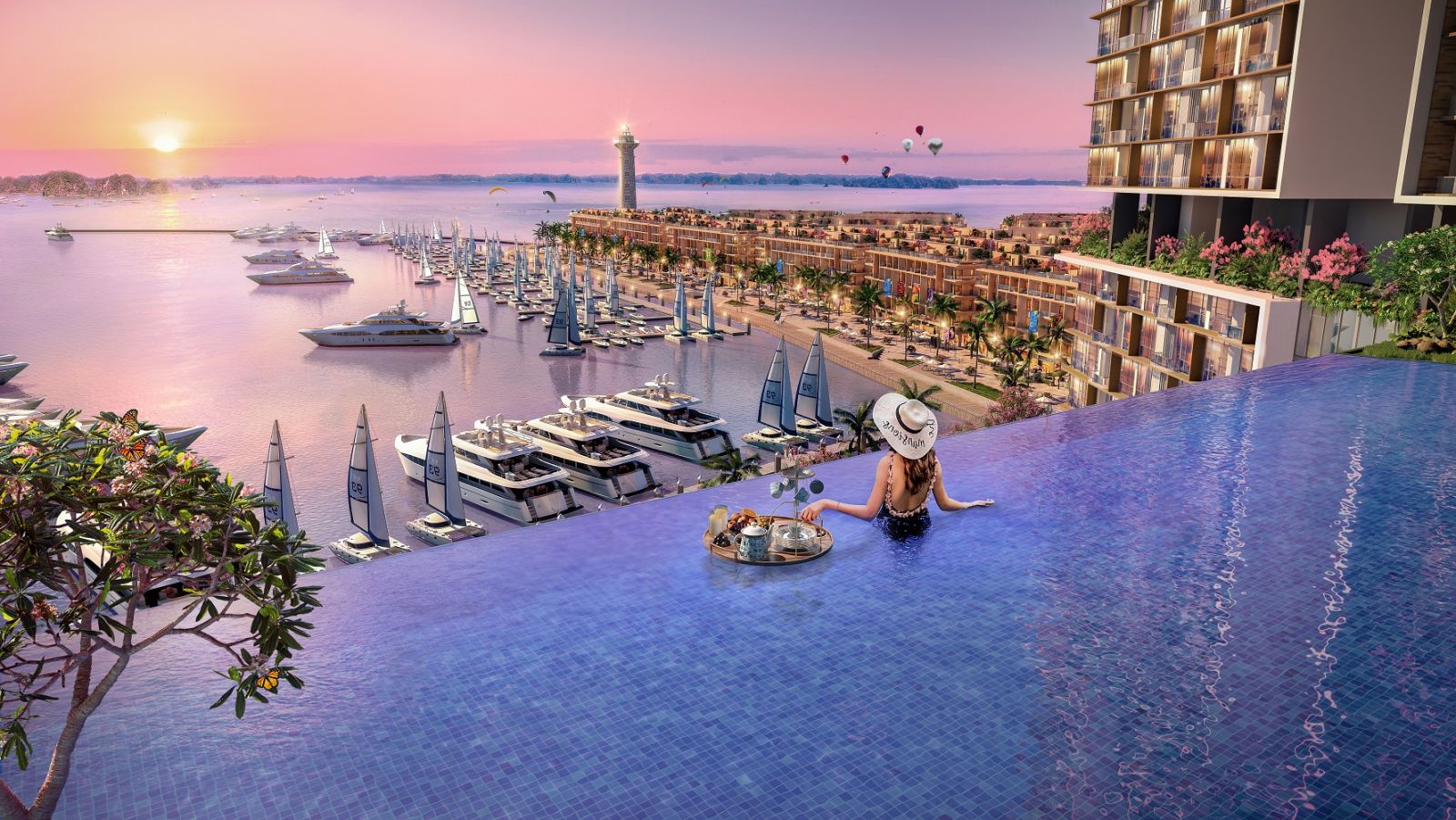 Bể bơi đẳng cấp tại Sun Marina Town