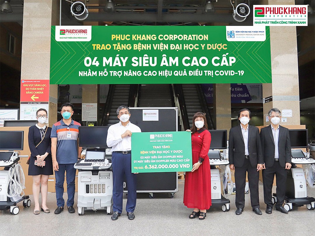 Mới đ&amp;acirc;y, Phuc Khang Corporation đ&amp;atilde; trao tặng 4 m&amp;aacute;y si&amp;ecirc;u &amp;acirc;m cho BV ĐHYD TP.HCM.
