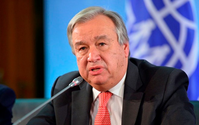 Tổng thư k&amp;yacute; Li&amp;ecirc;n hợp quốc (LHQ) Antonia Guterres