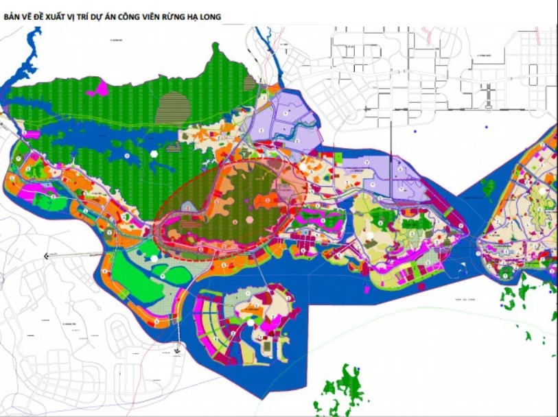 Vị tr&amp;iacute; đề xuất dự &amp;aacute;n C&amp;ocirc;ng vi&amp;ecirc;n rừng Hạ Long. (Nguồn: halongcity.gov.vn).