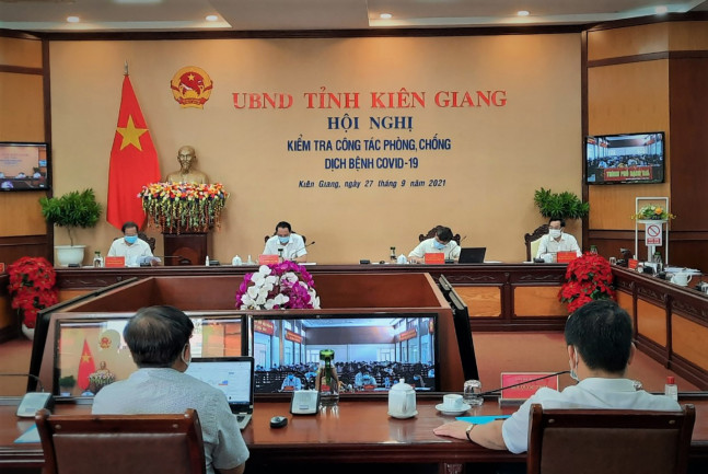 Hội nghị trực tuyến kiểm tra c&amp;ocirc;ng t&amp;aacute;c ph&amp;ograve;ng, chống dịch bệnh Covid-19 tr&amp;ecirc;n địa b&amp;agrave;n tỉnh