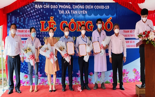 Lễ C&amp;ocirc;ng Bố Trạm Y tế lưu động số 4 tại Phường T&amp;acirc;n Hiệp, TX. T&amp;acirc;n Uy&amp;ecirc;n