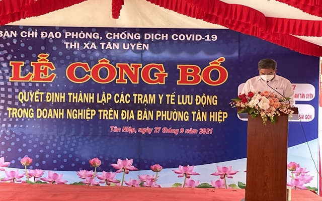 &amp;Ocirc;ng Đo&amp;agrave;n Hồng Tươi, Chủ tịch UBND, Ph&amp;oacute; ban chỉ đạo ph&amp;ograve;ng, chống dịch bệnh Covid-19 TX.T&amp;acirc;n Uy&amp;ecirc;n