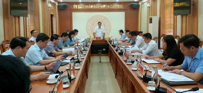 B&amp;iacute; thư Tỉnh ủy Ph&amp;uacute; Thọ ph&amp;aacute;t biểu chỉ đạo tại  buổi l&amp;agrave;m việc