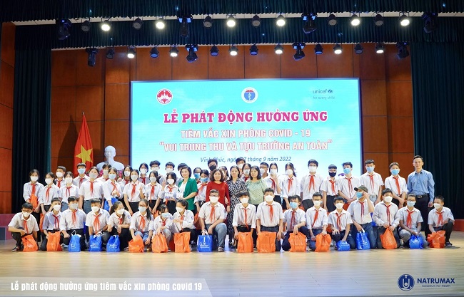 H&amp;igrave;nh ảnh tổng quan lễ ph&amp;aacute;t động hưởng ứng ti&amp;ecirc;m vắc xin ph&amp;ograve;ng Covid-19 &amp;lsquo;&amp;lsquo;Vui Trung Thu v&amp;agrave; tựu trường an to&amp;agrave;n&amp;rsquo;&amp;rsquo;