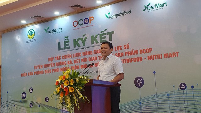 &amp;Ocirc;ng Tạ Văn Tường -  Ph&amp;oacute; Gi&amp;aacute;m đốc Sở NN&amp;amp;PTNT H&amp;agrave; Nội ph&amp;aacute;t biểu tại lễ k&amp;yacute; kết.