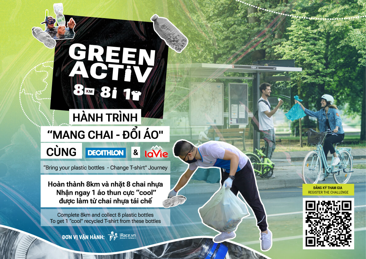 La Vie v&amp;agrave; Decathlon giới thiệu Th&amp;aacute;ch thức Mang chai - Đổi &amp;aacute;o, nhằm đem lại v&amp;ograve;ng đời thứ hai cho chai nhựa.