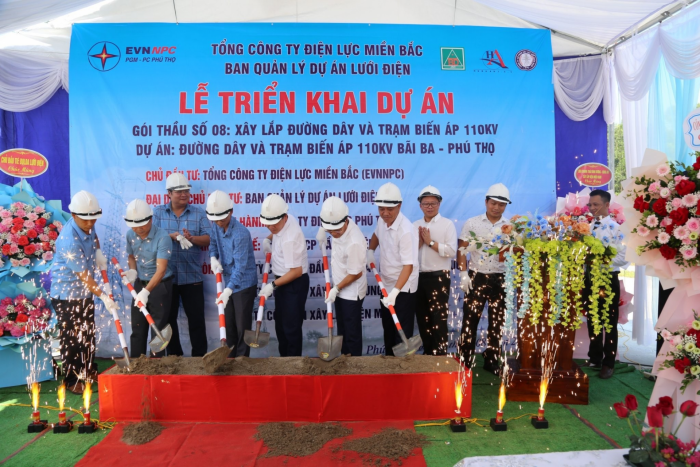 Lễ triển khai Dự &amp;aacute;n X&amp;acirc;y lắp đường d&amp;acirc;y v&amp;agrave; trạm biến &amp;aacute;p 110kV B&amp;atilde;i Ba - Ph&amp;uacute; Thọ