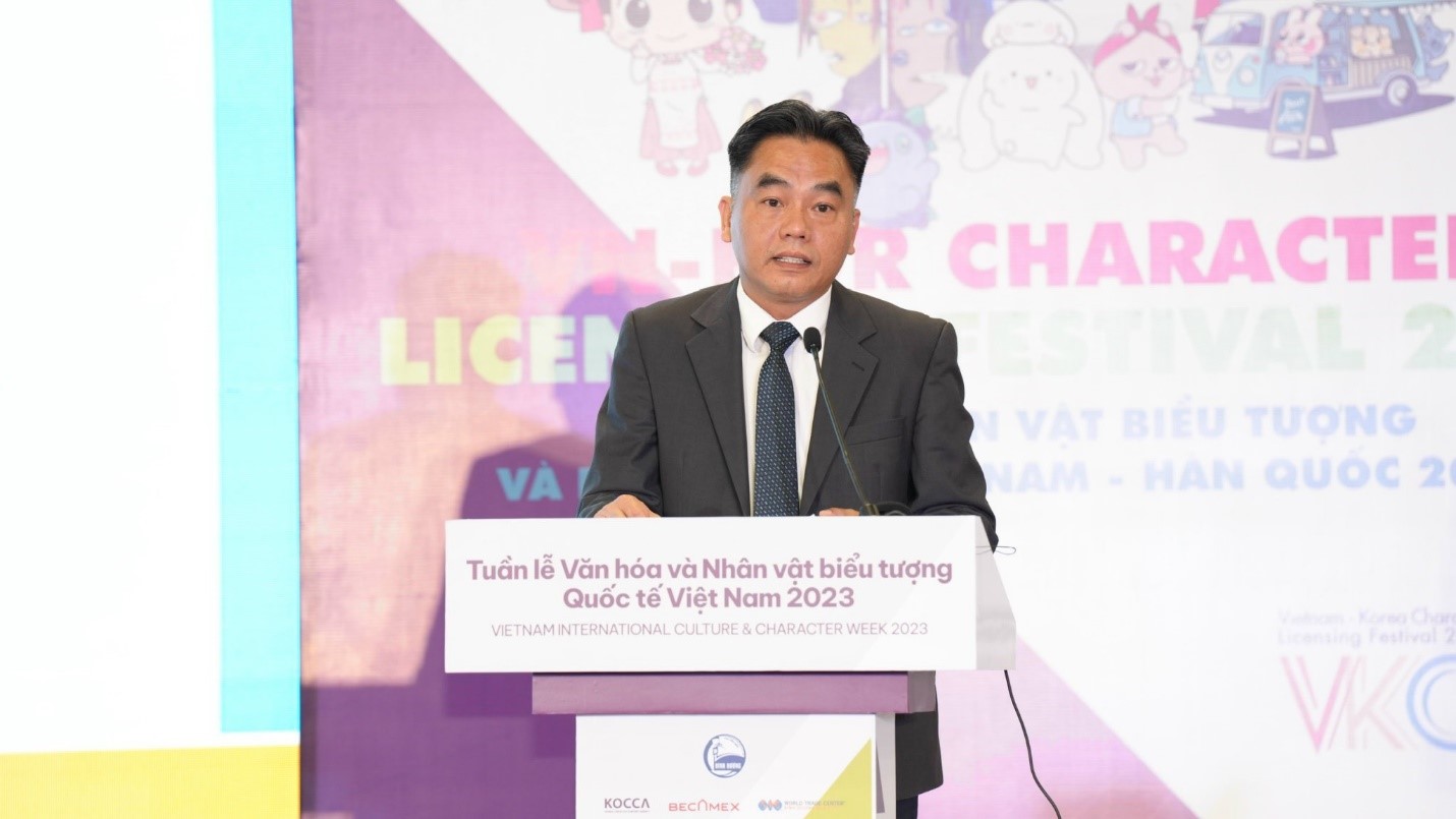 &amp;Ocirc;ng Nguyễn Lộc H&amp;agrave; &amp;ndash; Ph&amp;oacute; Chủ tịch UBND tỉnh B&amp;igrave;nh Dương, ph&amp;aacute;t biểu tại buổi Lễ khai mạc Tuần Lễ Văn Ho&amp;aacute; &amp;amp; Nh&amp;acirc;n Vật Biểu Tượng Quốc Tế Việt Nam 2023