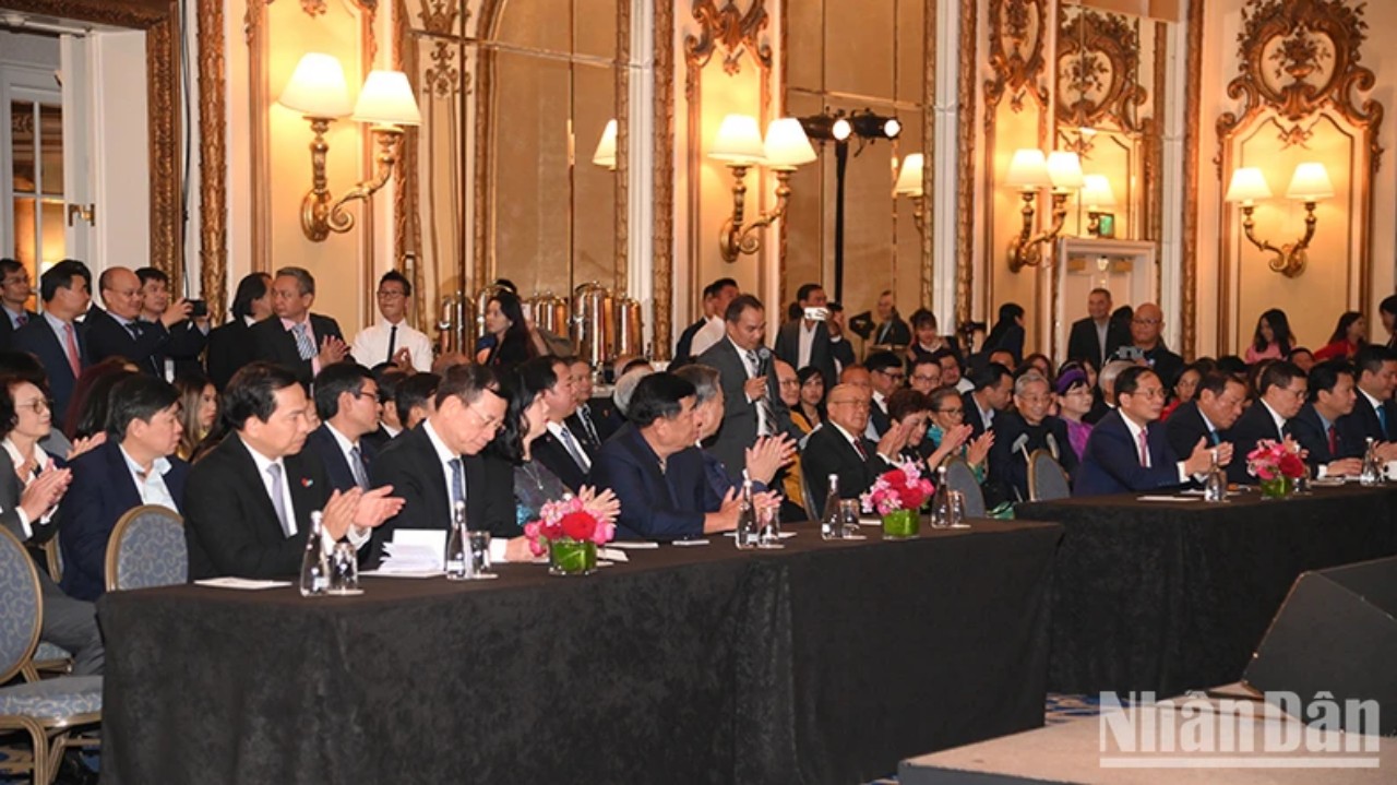 Quang cảnh buổi gặp mặt. ( Ảnh Thanh Giang).