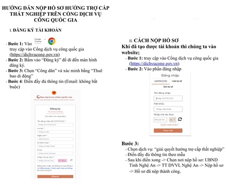 C&amp;aacute;c bước nộp hồ sơ đề nghị hưởng TCTN trực tuyến tr&amp;ecirc;n Cổng DVC Quốc gia