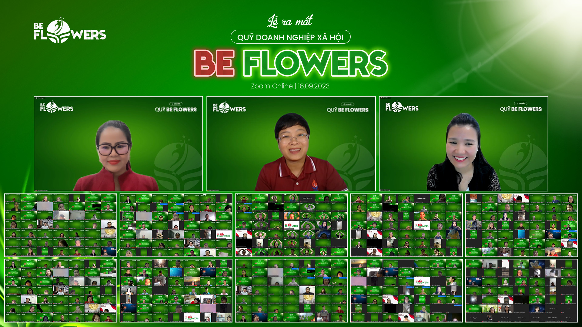 Lễ ra mắt Quỹ Be Flowers tr&amp;ecirc;n nền tảng Livestream