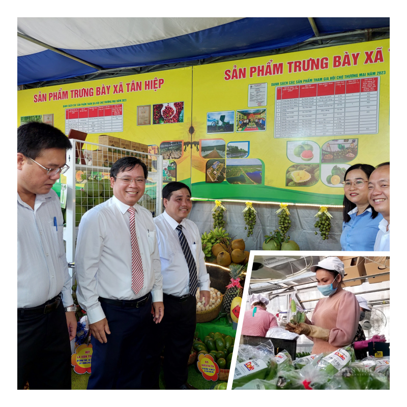 Huyện Ph&amp;uacute; Gi&amp;aacute;o trưng b&amp;agrave;y, giới thiệu c&amp;aacute;c sản phẩm n&amp;ocirc;ng sản đặc trưng tại Hội chợ thương mại, n&amp;ocirc;ng sản v&amp;agrave; thiết bị n&amp;ocirc;ng nghiệp năm 2023