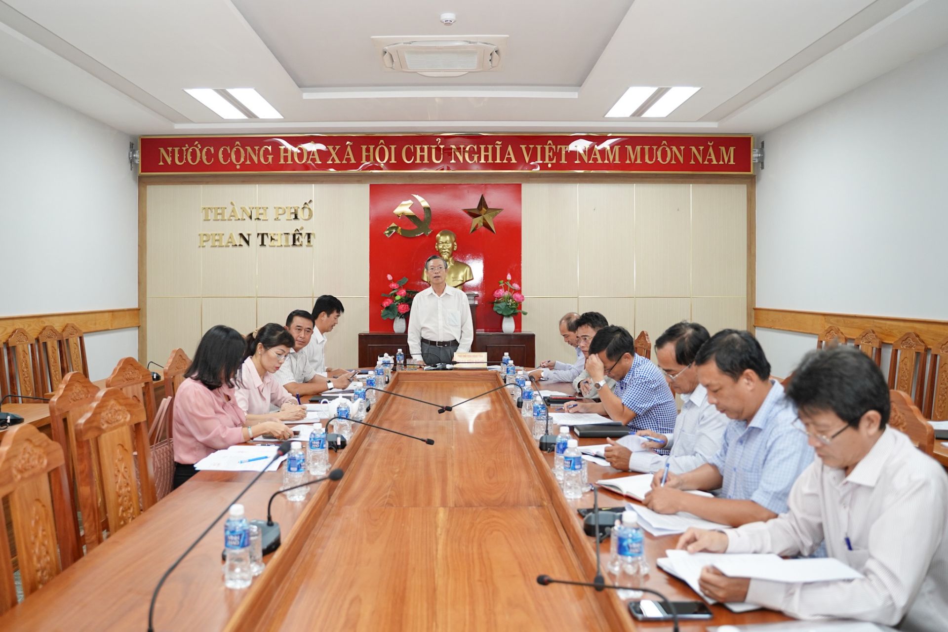 Buổi l&amp;agrave;m việc li&amp;ecirc;n quan đến th&amp;uacute;c đẩy giải ng&amp;acirc;n vốn đầu tư c&amp;ocirc;ng năm 2023 của tỉnh B&amp;igrave;nh Thuận