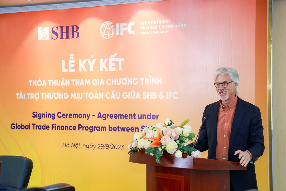 &amp;Ocirc;ng Thomas Jacobs &amp;ndash; Gi&amp;aacute;m đốc Quốc gia IFC tại Việt Nam, Campuchia v&amp;agrave; L&amp;agrave;o đ&amp;aacute;nh gi&amp;aacute; cao sự hợp t&amp;aacute;c hiệu quả giữa SHB v&amp;agrave; IFC trong thời gian qua