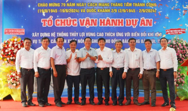 An Giang vận hành hệ thống thủy lợi vùng cao thích ứng với biến đổi khí hậu tại Bảy Núi