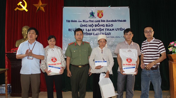 Tập đoàn Tân Hiệp Phát  chia sẻ khó khăn với  bà con bị thiên tai tại Lai Châu, Hà Giang