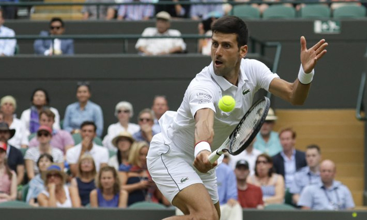 Djokovic đ&amp;amp;aacute;nh trận mở m&amp;amp;agrave;n s&amp;amp;acirc;n Trung t&amp;amp;acirc;m tối nay, gặp David Goffin. Ảnh: AP.