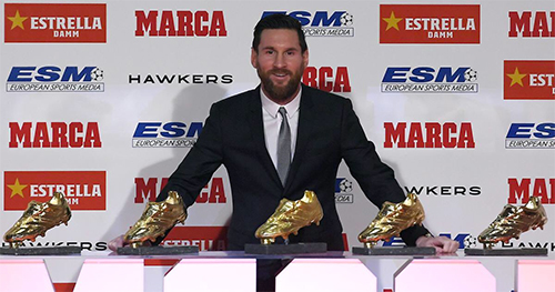 Messi sẽ bổ sung chiếc Gi&amp;amp;agrave;y V&amp;amp;agrave;ng thứ s&amp;amp;aacute;u v&amp;amp;agrave;o bộ sưu tập trong buổi lễ của&amp;amp;nbsp;nh&amp;amp;agrave; tổ chức giải thưởng v&amp;amp;agrave;o cuối năm.&amp;amp;nbsp;