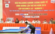 Nước tăng lực Number 1 tiếp tục đồng hành cùng Giải Billiards Carom 3 băng quốc tế Bình Dương