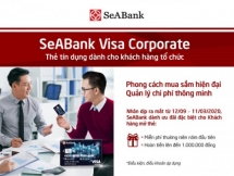 Thẻ SeABank Visa Corporate - Siêu tiện lợi cho doanh nghiệp khi sử dụng.