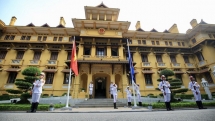 Hình ảnh lễ Thượng cờ ASEAN tại Hà Nội