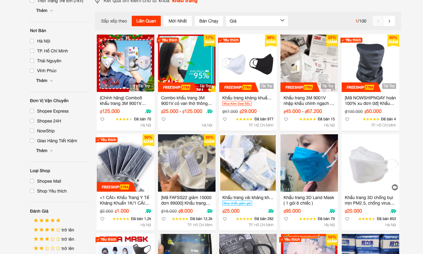 Xử phạt hàng trăm gian hàng trên Shopee, Sendo vì trục lợi từ dịch Covid-19 xu phat hang tram gian hang tren shopee va sendo vi truc loi tu dich covid 19