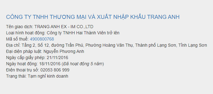Dừng l&amp;agrave;m thủ tục hải quan cho Xuất nhập khẩu Trang Anh do sai phạm thuế