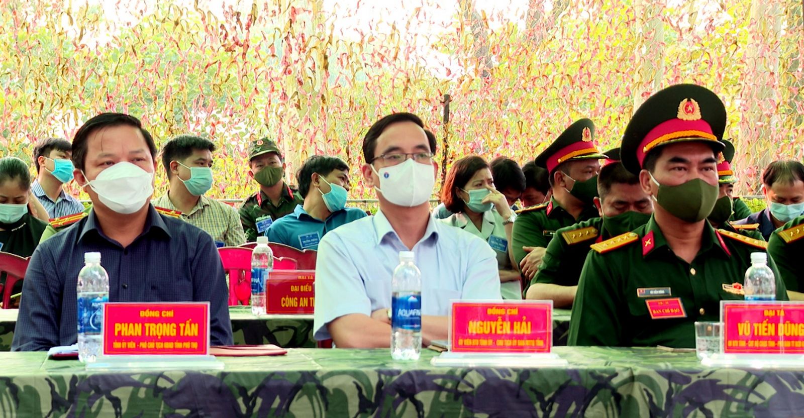 C&amp;aacute;c đại biểu tham dự cuộc diễn tập KVPT huyện Thanh Ba (Ph&amp;uacute; Thọ)