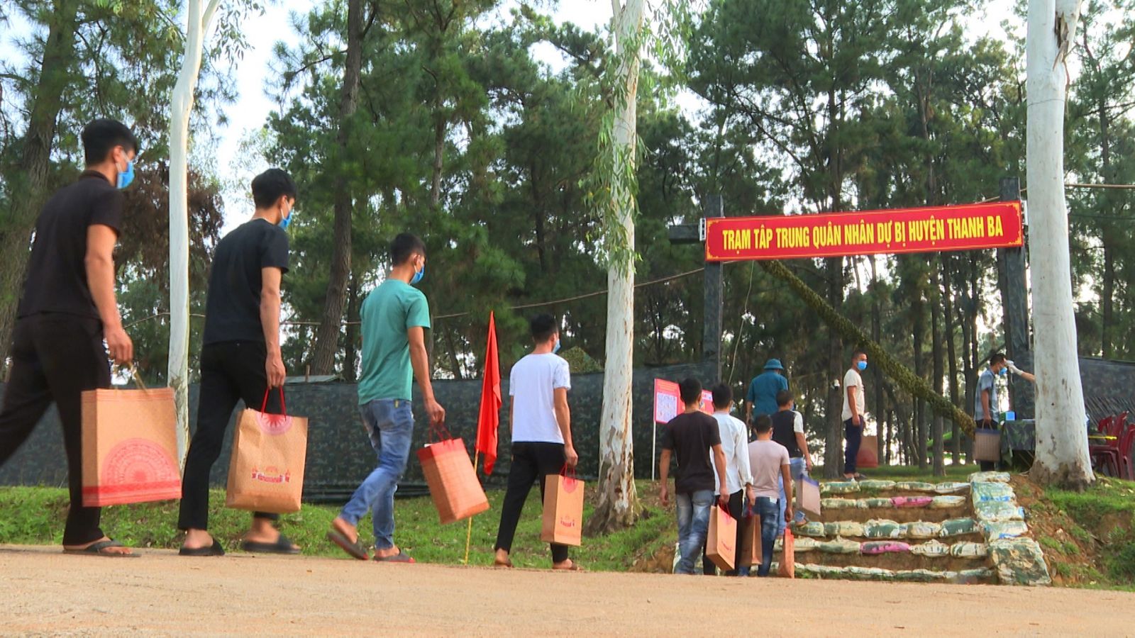 Diễn tập nội dung tiếp nhận lực lượng dự bị động vi&amp;ecirc;n