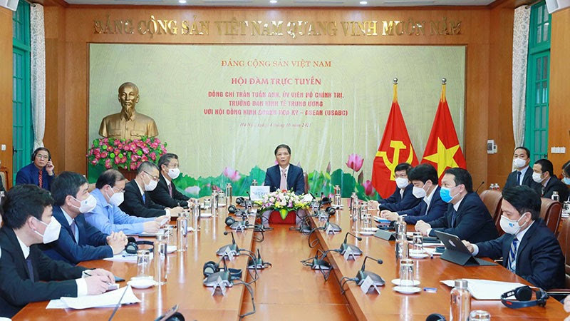Quang cảnh buổi tiếp/ Ảnh baoquocte