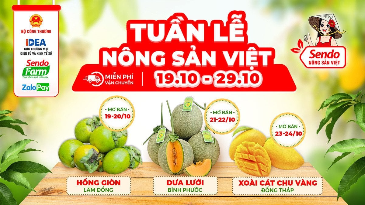 H&amp;igrave;nh ảnh ba loại n&amp;ocirc;ng sản đang b&amp;aacute;n gi&amp;aacute; ưu đ&amp;atilde;i đặc biệt tại s&amp;agrave;n Sendo