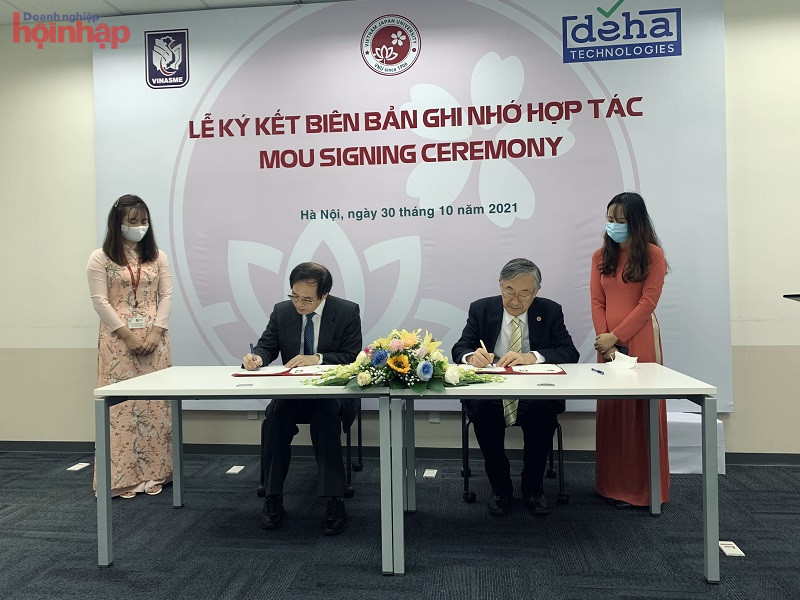 VINASME c&amp;ugrave;ng Đại học Việt Nhật VNJ k&amp;yacute; bi&amp;ecirc;n bản ghi nhớ hợp t&amp;aacute;c