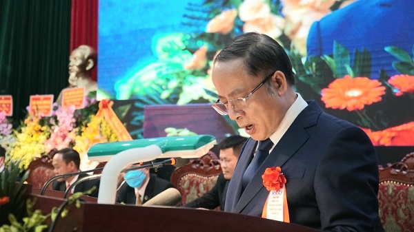 Chủ tịch Hiệp hội doanh nghiệp nhỏ v&amp;agrave; vừa Việt Nam &amp;ndash; &amp;ocirc;ng Nguyễn Văn Th&amp;acirc;n - ph&amp;aacute;t biểu tại Đại hội