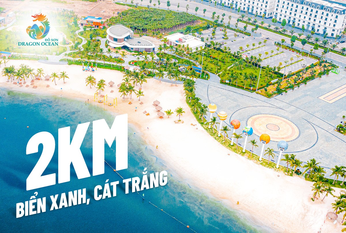 B&amp;atilde;i biển nh&amp;acirc;n tạo l&amp;agrave; một trong những tiện &amp;iacute;ch nổi bật của dự &amp;aacute;n, đem &amp;ldquo;biển xanh c&amp;aacute;t trắng&amp;rdquo; lần đầu ti&amp;ecirc;n xuất hiện tại Đồ Sơn.