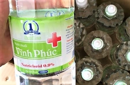 CN C&amp;ocirc;ng ty CP - TM Thiết bị y tế Vĩnh Ph&amp;uacute;c sản xuất nước muối sinh l&amp;yacute; k&amp;eacute;m chất lượng